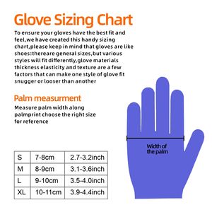 Anboson Guantes Esterilizados Guanti Di In monouso Nitrile Pacco 50 Paio isura Xl Nitrile Gants polvere libera M taglia - Product Image 5