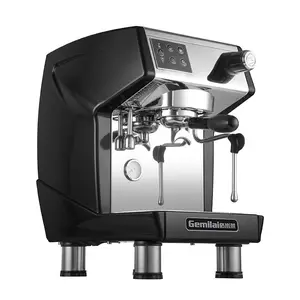 商用意大利半自动咖啡机咖啡和蒸汽同时使用新鲜粉末用于咖啡店