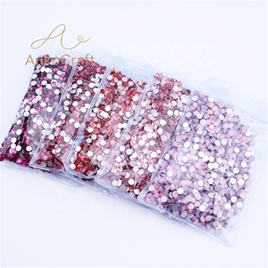 Strass non thermocollants en gros Ss6, Ss10, Ss16, Ss20, Ss30, Ss34, Ss40 en verre cristal, pierres à dos plat <span class=keywords><strong>pour</strong></span> nail art - Product Image 2