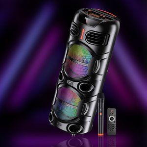 Kk-8203 2x8 40w Led Bluetooth <b>Usb</b> Rechargeable Portable <b>Speaker</b> With Microphone And Remote Control - Product Image 5