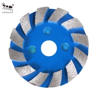 Disque de meulage diamanté en métal LITTLE ANT de 4 pouces pour sols, plaque de polissage pour béton, meuleuse d'angle, terrazzo