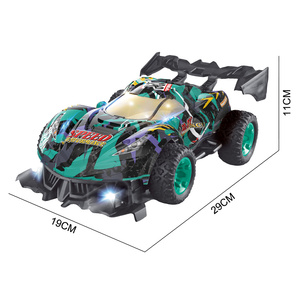 Игрушка-машинка Jacko Toys: высокоскоростная радиоуправляемая гоночная машинка 2.4G для детей, новый корпус из ПВХ и светящиеся элементы из смолы, с пультом управления - Product Image 2