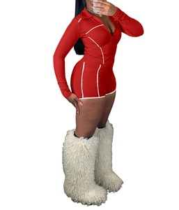 2025 nuova moda sport <span class=keywords><strong>Casual</strong></span> 2 pezzi Set per <span class=keywords><strong>donna</strong></span> giacca a maniche lunghe con Zip + completo Shorts - Product Image 5