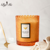 Vela Aromática con Borde de Encaje y Relieve, Regalo Creativo para el Hogar, Sin Humo, Fragancia Limitada para Navidad, Logotipo Personalizado OEM/ODM