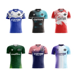 Vente en gros Maillot de football original personnalisé Maillot de football pas cher Sublimation Maillot de broderie respirant à séchage rapide pour hommes - Product Image 6