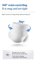Couches-culottes jetables super absorbantes pour adultes avec attaches adhésives anti-fuites, taille XL, pour incontinence nocturne sévère