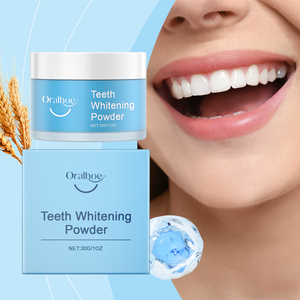 Poudre dentaire Oralhoe Soins bucco-dentaires basés sur la nature Dentifrice blanchissant Effet haleine fraîche Élimine les taches Odeur particulière Cibles Boîte - Product Image 4