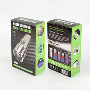 NUOVA Torcia LED Bianca a Lunga Gittata 30W con Zoom Trasparente Fluorescente con Clip e Magnete Luce Tattica Brillante per Esterni - Product Image 1