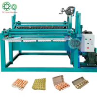 Mini 1000 Stuk/Uur Eierbak Kartonnen Verpakkingsmachine Met Hete Persmachine