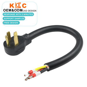 Câble d'extension de chargeur RV 50A 250V haute résistance NEMA 14-50P, câble à fils nus, cordon d'alimentation pour chargeur RV EV - Product Image 1