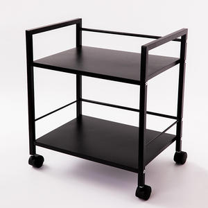 3-Layer Steel Eco-Friendly Modern <b>Tea</b> & Food Trolley Cart with Wheels 3-Layer Storage Organizer for Bathroom Storage Holders - Product Image 5