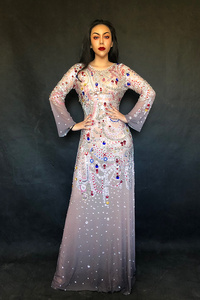 Amazon Bestseller Liste Luxus Strass Dutfit Elegante Kleider Frauen Abend Geburtstag Feiern Maxi kleid Plus Size Frauen