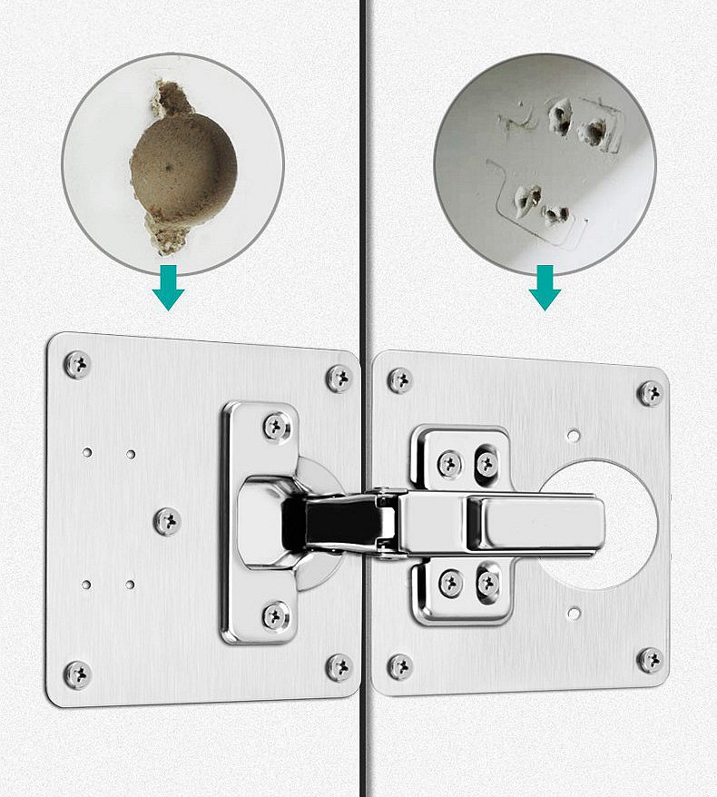 Кронштейн из нержавеющей стали со стеклянными дверцами Ремкомплект для шкафных петель для ремонта пластины