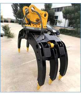 25T yük hidrolik çift çene Log çeneli ağır alaşım çelik ekskavatör eki parçaları ahşap kapmak - Product Image 5