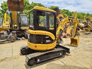 Mini-excavatrice sur chenilles Caterpillar 303C d'occasion, 3 tonnes, d'origine japonaise, Cat 303C, petite pelle pour travaux de jardinage et de construction en espace restreint - Product Image 3