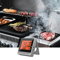 Thermomètre numérique intelligent sans fil longue portée Hypersynes OEM/ODM avec 2 capteurs, sonde de 130 cm, écran LCD, IP65