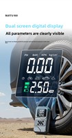 Démarreur de voiture portable 12V avec pompe à air et chargement Type C pour situations d'urgence en extérieur ST9654