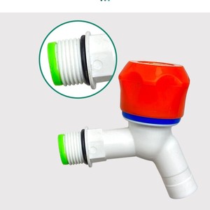 Válvula angular para grifo de agua, 1 pulgada, rosca hembra, plástico, manual, para uso general - Product Image 2