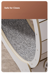 Roue d'exercice silencieuse pour chat, cadre d'escalade en panneau <span class=keywords><strong>de</strong></span> fibres <span class=keywords><strong>de</strong></span> bois, jouet pour chat, accessoires pour chat, <span class=keywords><strong>tapis</strong></span> roulant pour chat, prix d'usine OEM personnalisé - Product Image 5