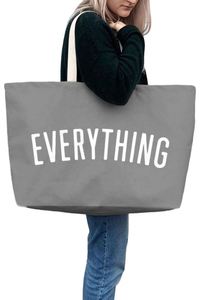 Women's <b>Large</b> Capacity Oversize <b>Canvas</b> Shopping Tote Bag Solid Color <b>Plain</b> Blank Reusable Custom Wholesale - Product Image 6