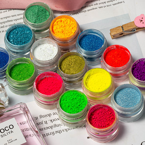 ชุดผงอะคริลิคกลิตเตอร์เรืองแสงนีออน 30 สี พร้อมผงสีกระจกแบบลูกกวาด สำหรับตกแต่งเล็บแบบมันวาว - Product Image 3
