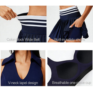 Ensemble de vêtements de tennis pour femmes, imprimé, grande taille, pour chemise et jupe, uniforme de club personnalisé, été, séchage rapide, respirant - Product Image 2