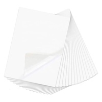 Kertas Stiker Vinyl Glossy Berkualitas Tinggi A4 Tebal, Tahan Air, Dapat Dicetak, Perekat Sendiri, untuk Printer Inkjet Grosir