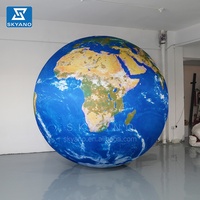 Planète géante gonflable de la terre gonflable gonflable faite sur commande de planète avec la LED pour la décoration d'art