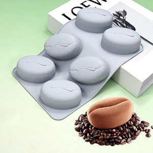 Molde de Silicona Mixwares de 6 Cavidades para Granos de Café, Reutilizable, Antiadherente, Apto para Lavavajillas y Horno, para Hornear Chocolate - Product Image 2