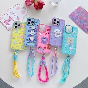 Carcasas Para Celulares Fundas de teléfono con flores de dibujos animados para <span class=keywords><strong>iPhone</strong></span> 16 15 14 <span class=keywords><strong>13</strong></span> 12 11 TPU PC contraportada para mujer chica - Product Image 5