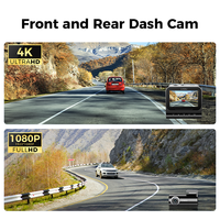 Caméra embarquée LNDU V820 2 canaux, résolution 4K, enregistrement en boucle, ADAS, 4G LTE, GPS, Wifi, DVR, boîte noire pour véhicule