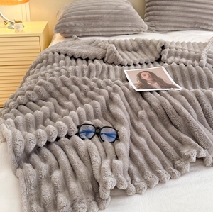 Manta nórdica desechable de fibra de leche gruesa para invierno, fibra de poliéster tejida para niños, alfombrilla para siesta, funda para sofá de oficina, manta de <span class=keywords><strong>franela</strong></span> para el hogar - Product Image 2