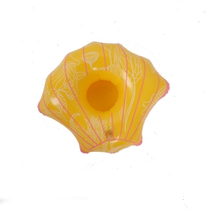 Jouets aquatiques directement de l'usine, flotteur de piscine gonflable personnalisé en forme de flamant rose, vache, porte-gobelet, refroidisseur de bouteille, porte-boissons gonflable - Product Image 3