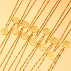 Collier pendentif personnalisé en acier inoxydable du fabricant chinois, plaqué or PVD anti-ternissement, avec chaînes de perles tendance - Product Image 2