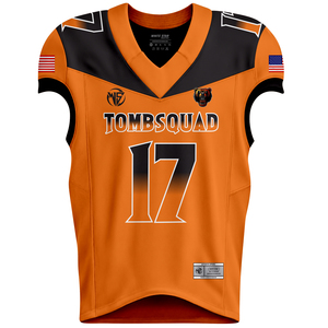 Ensemble d'uniformes de football américain à manches courtes, style populaire, sublimation, légers et abordables - Product Image 2