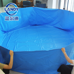 Rivestimento per <span class=keywords><strong>Piscina</strong></span> Landy Blue in PVC con Perline, Impermeabile, Resistente ai Raggi UV, Anti-Alghe, per Piscine Fuori Terra da Esterno - Product Image 4