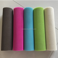 WINNER QC-1 Tapis de rangement pour tiroir de cuisine en PVC moderne, couleur unie, carré, réversible, antidérapant, en mousse, lavable, pour le sol