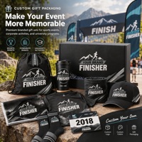Créez votre propre ensemble cadeau sportif personnalisé, kit de merchandising pour événements de course à pied, ODM OEM, choisissez les articles, les couleurs, l'emballage, l'usine