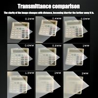 Plaques en plastique PP givré, panneaux en polypropylène personnalisables, épaisseur 0,3 mm-1 mm, plaques translucides, panneaux mats