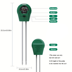 Shokumori – compteur de sol 3 en 1, jauge d'humidité, de pH et de lumière pour l'entretien des plantes d'intérieur et d'extérieur, jardinage - Product Image 3