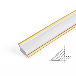 Bande de moulage en PVC flexible blanc de 5 m/16,4 pi, autocollante, pour application à domicile, bordure de carrelage, plafond, mur, coin - Product Image 5