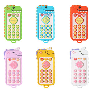 Mordedor Sensorial de Silicona Personalizado para Bebés, con Control Remoto del Fabricante, Sonajero <span class=keywords><strong>y</strong></span> Juguete para Masticar, Libre de BPA, Desarrollo de Habilidades Motoras - Product Image 4