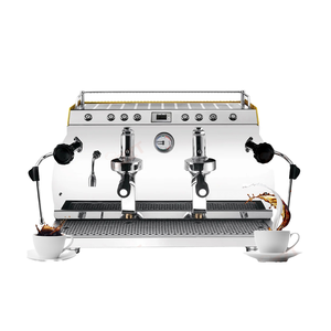 La mejor máquina de café Espresso comercial semiautomática de 2 grupos, cafeteras, máquina para hacer capuchino Espresso profesional italiano - Product Image 1