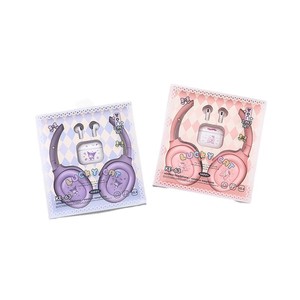หูฟังไร้สาย KE-63 บลูทูธ 2 in 1 ชุดลายการ์ตูนแมวนำโชค แบบครอบหู - Product Image 5