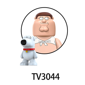 TV3043-TV3050 Personnages de la série animée comique <span class=keywords><strong>Famille</strong></span> Griffin Stewie Blocs de construction éducatifs <span class=keywords><strong>en</strong></span> plastique Mini jouets pour enfants - Product Image 3