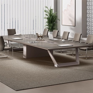 Table de <span class=keywords><strong>réunion</strong></span> de conférence moderne de luxe pour salle de <span class=keywords><strong>réunion</strong></span>, mobilier de bureau en métal avec pieds en aluminium, table de formation et de négociation - Product Image 1