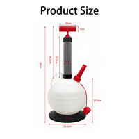 Extracteur de liquide manuel portable 6L, pompe de vidange d'huile légère avec aspiration pour outils de véhicule, évacue les liquides facilement
