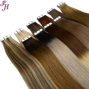 Vente d'usine FH : Extensions de cheveux humains Remy colorées, longues et lisses, à bandes adhésives, personnalisables à partir de 100g – Meilleures ventes - Product Image 3