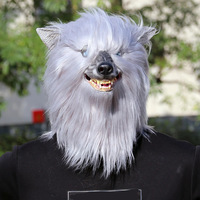 Masque de Husky en Peluche Mignon pour Halloween, Accessoire de Fête Amusant, Personnalisable ODM