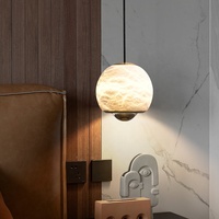 Lustre moderne en albâtre Décoration en marbre naturel Suspension ronde Salon Chambre Allée Cuisine Îlot